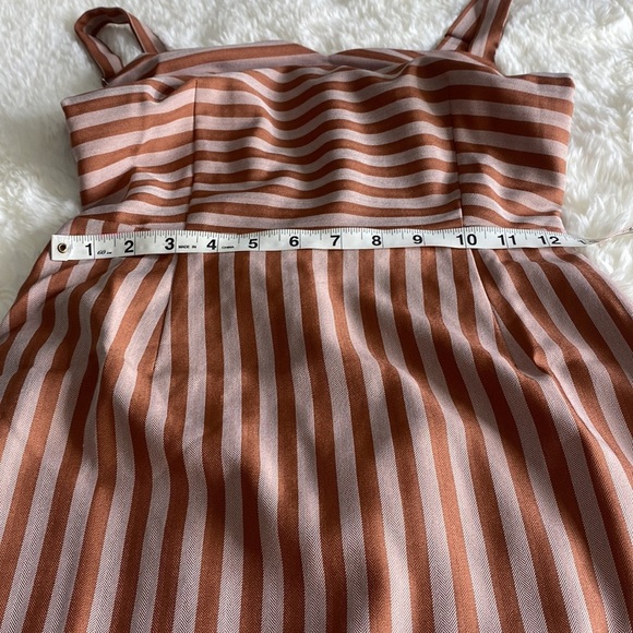 NWT NSR Aleesha Stripe Smocked Back Sundress In Rose, Small - Picture 7 of 11